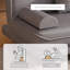 Canapé-lit modulaire en polyester gris foncé-699213359