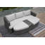 Siège à lattes avec coussin et table 88,98 po Darsh-85036301