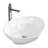 MD Bath 13 " Ceramic Oval Bathroom Sink
