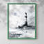 NAUTICAL Series DIX - Impression encadrée de qualité supérieure - Prêt à être accroché - Aucun clou requis-1620608051-1620608045