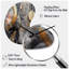 Marbre doux abstrait III - horloge murale dorée - forme unique-105567384