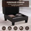 Repose-pieds carré avec rangement 31 po-619357675