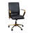 Mid-Back Designer Upholstered Swivel Executive Office Chair with Armrests-1860959585-1860959590