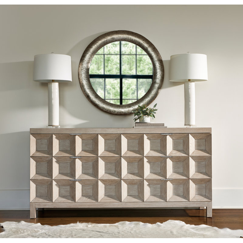 Prado Aluminum Round Wall Mirror