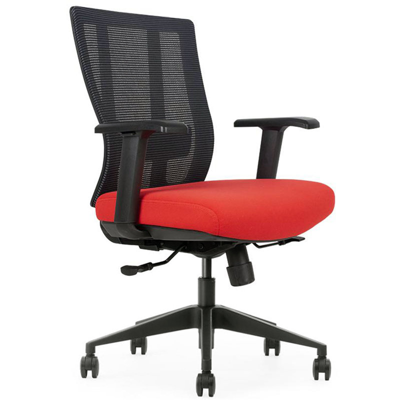 Chaise de travail ergonomique Scarlette, Rouge