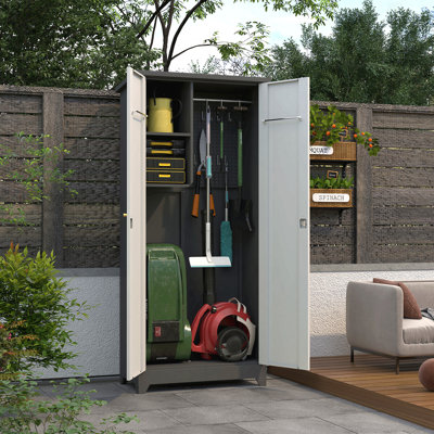 Armoire de rangement en métal en métal pour l'extérieur