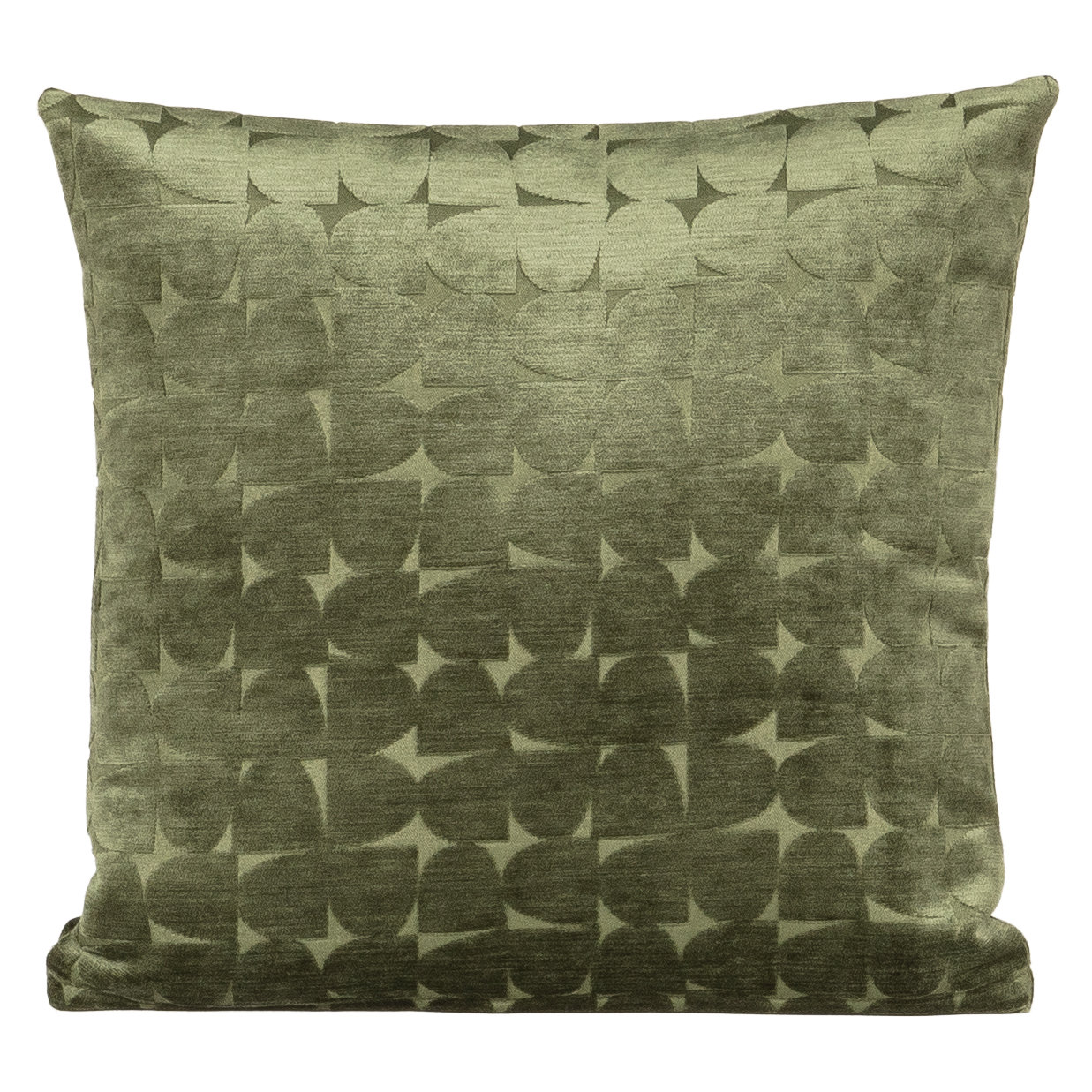 Throw Pillow, Feather, Square 18", Green