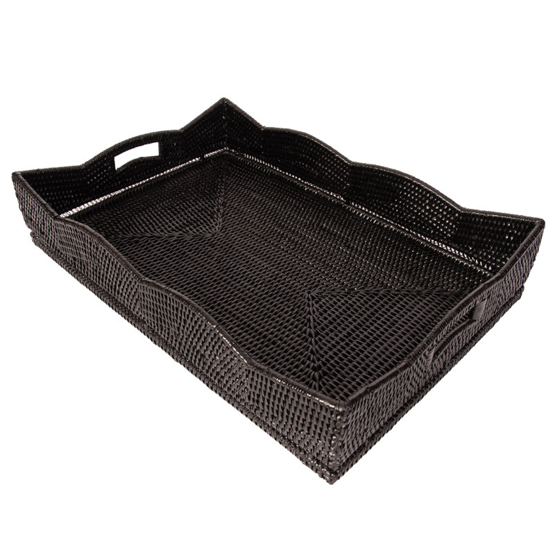 Plateau de table basse Landry, Without Glass, Noir Tudor