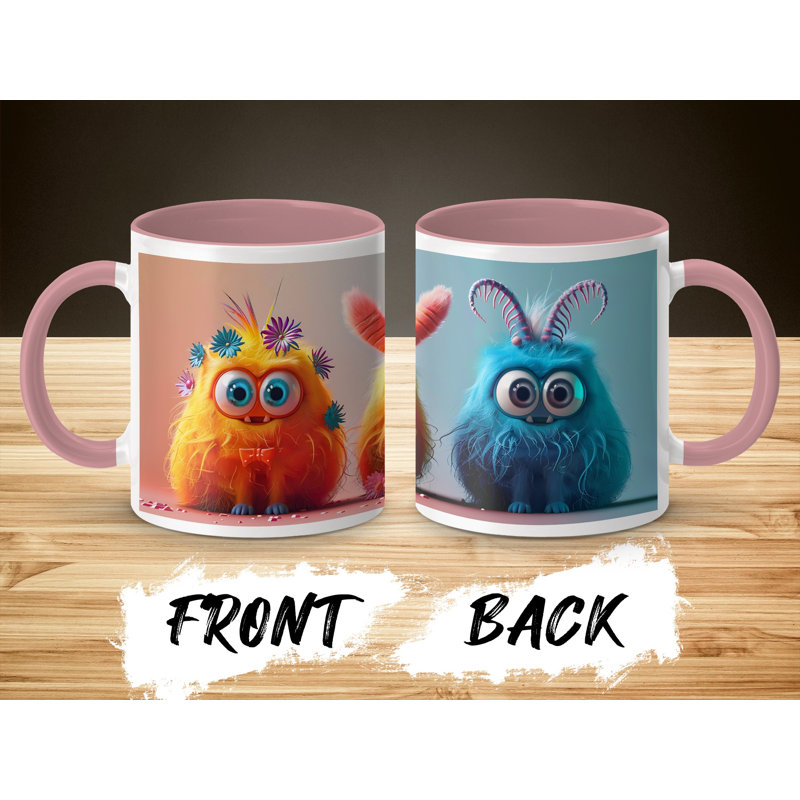 Ceramic Coffee Mug, Pink