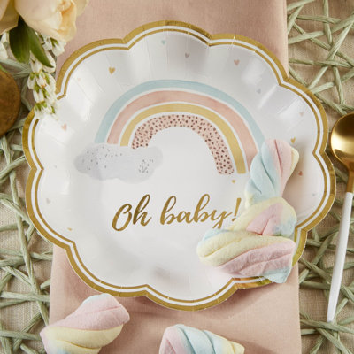 Disposable New Baby Dessert Plate