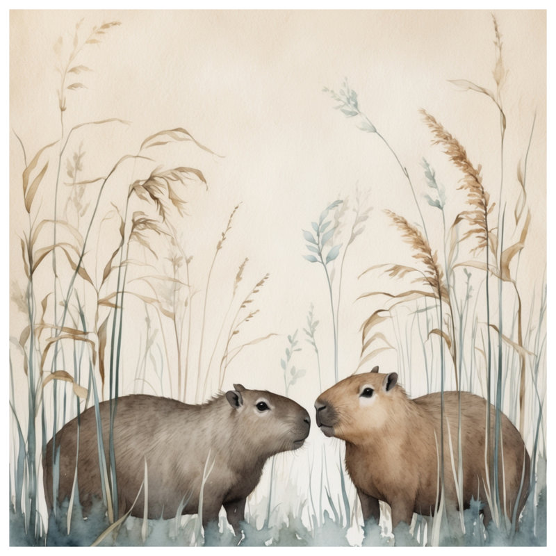 Tapis de bain Capybara, L 24 po x L 17 po