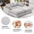 Odai 77.2" W Chenille Sleeper Sectional with Ottomans 