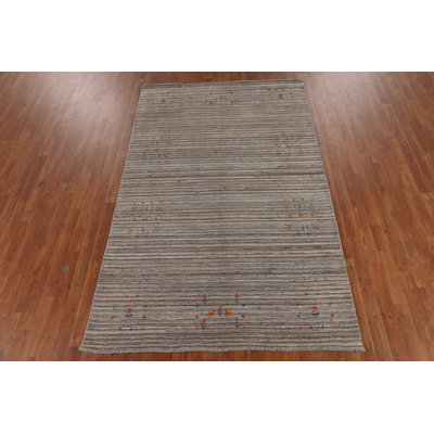 Handmade Gabbeh Oriental Area Rug 5x8