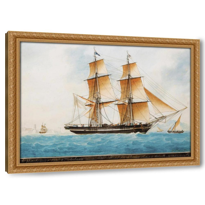 Le bateau le nautonnier, H 28 po x l 37 po