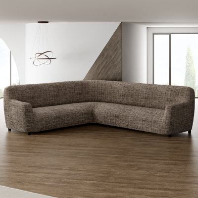 Stretchy Slipcover for Corner Sofa - Durable & Stylish - Printed Collection