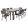 Ammelie 8 - Person Metal Patio Dining Set with Rectangular Table