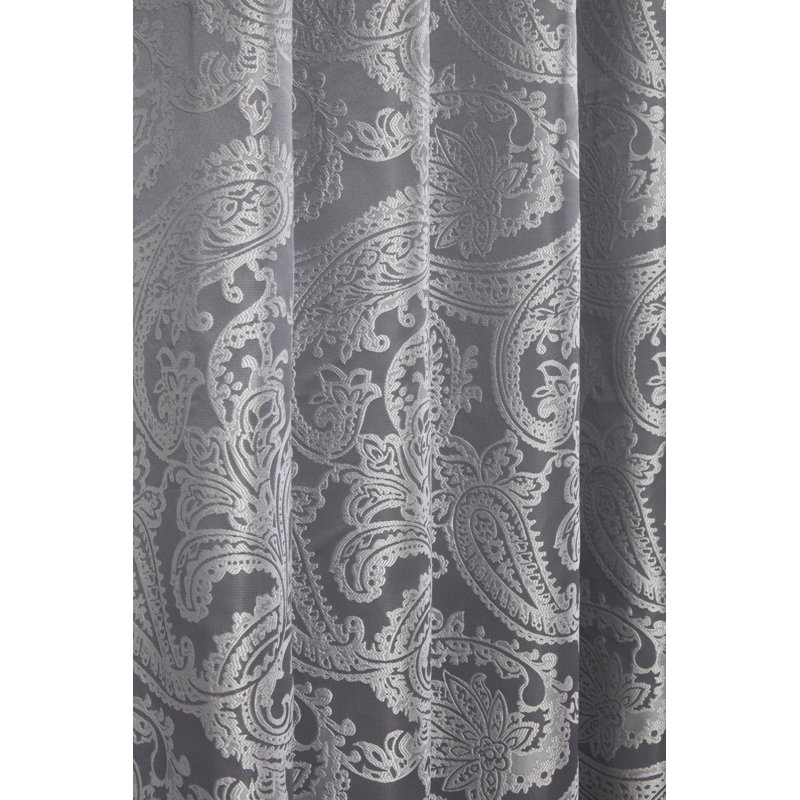 Duchess Semi Sheer Sliding Panel Pair, Width 228 x Drop 228cm, Silver