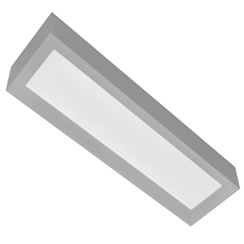 Plafonnier encastré Norvella, Nickel satiné