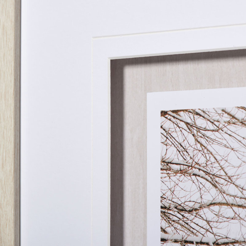 First Snow by Aledanda a Framed Art Print Matted under Glass