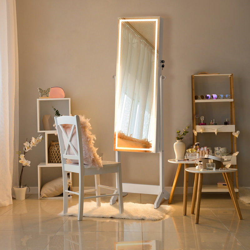 Miroir pleine grandeur avec rangement