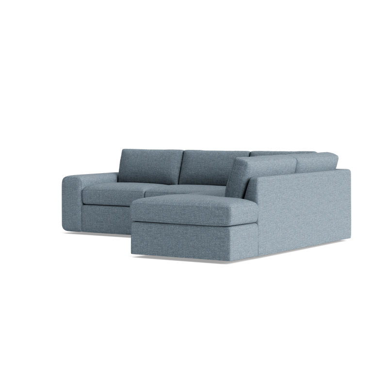 The OG Corner Sectional, Performance Velvet - Denim, Right Hand Facing