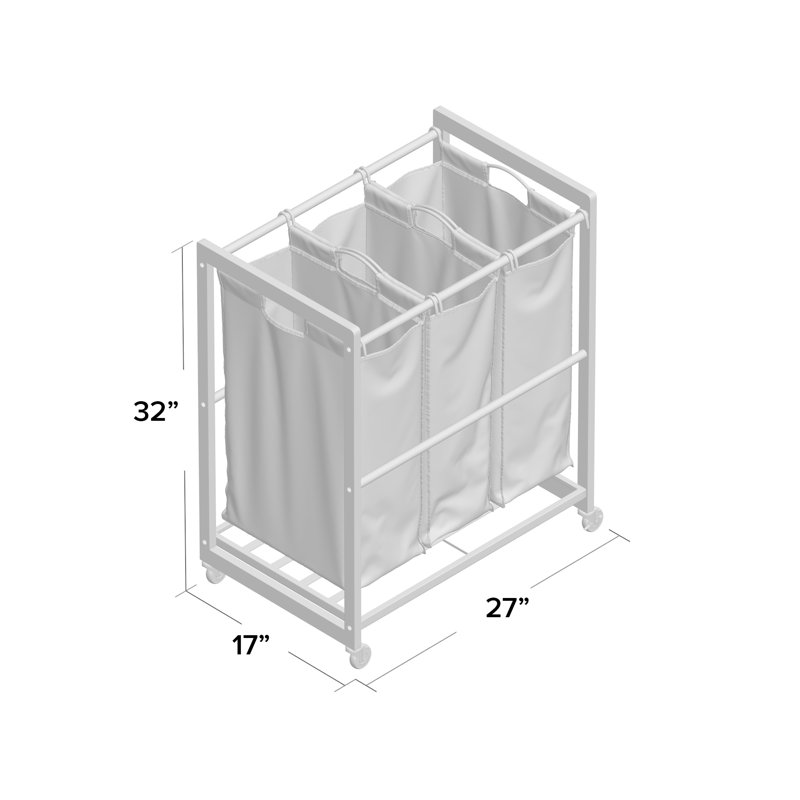Laundry Sorter, Chrome