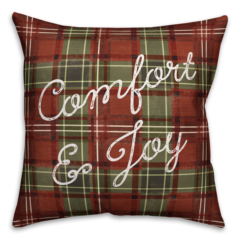 Plaid Reversible Throw Pillow