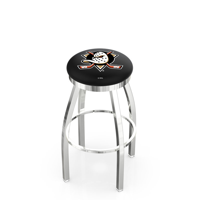 NHL Swivel Extra Tall Stool, Anaheim Ducks, Chrome, "Counter Stool (25" Seat Height)"