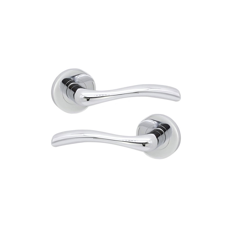 Zofie Lever Door Handle, Polished Chrome