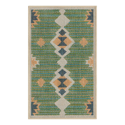 Lauryn Machine Woven Moroccan Indoor and Outdoor Area Rug 