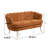 Shay 59.2" Flared Arm Curved Loveseat-1119501932