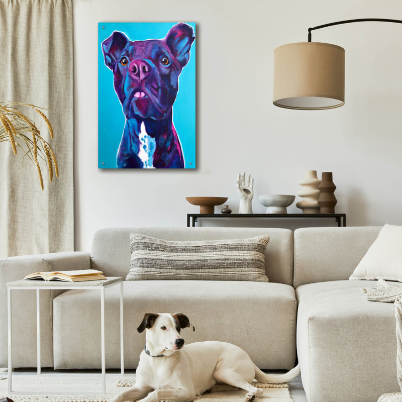 «Pit Bull - Neko» par Dawg Painter, H 36 po x l 24 po x P 0,2 po
