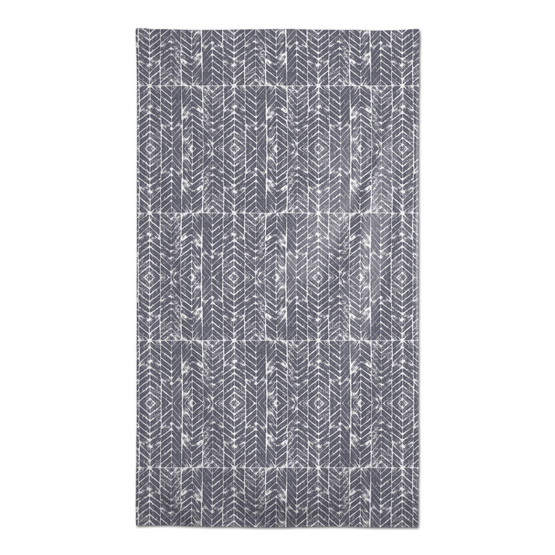 Chevron Tablecloth, Dark Gray