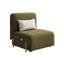 Canapé convertible pliable en lin vert mat-130061057