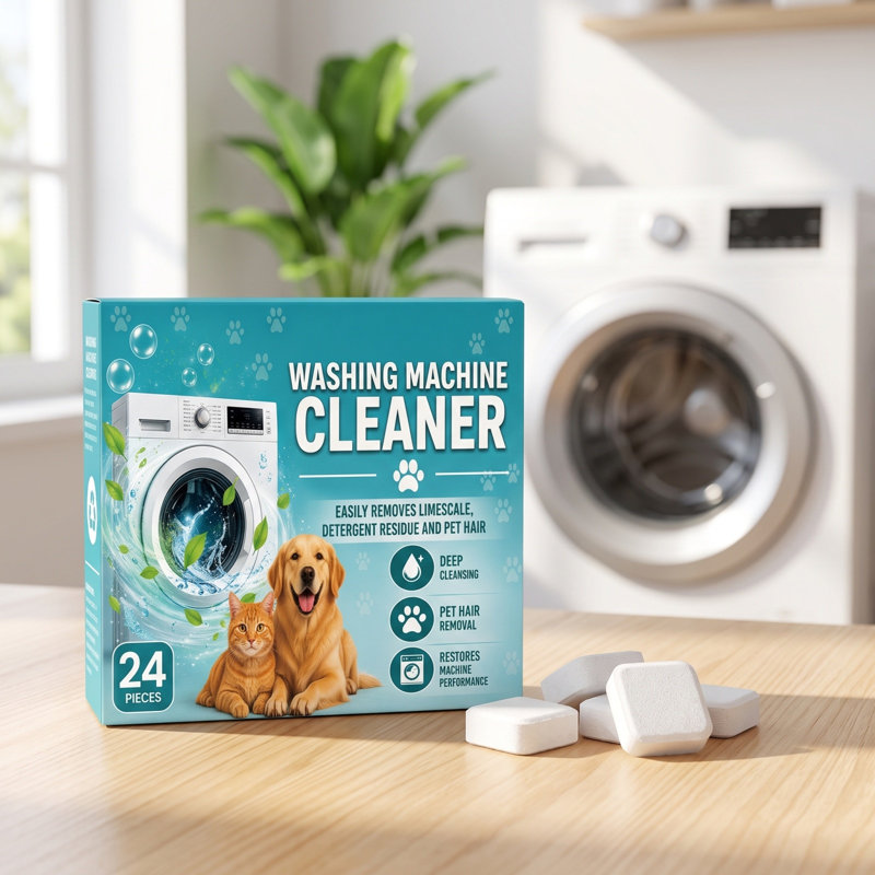 Laundry Deodorizing Cleaning Tablets 24 PCS Laundry Stain And Odor Remover Cleaning Tablets