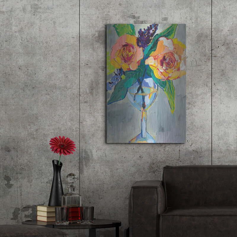 Art luxueux en métal «Clearly Fun» par Jeanette Vertentes «Clearly Fun» par Jeanette Vertentes, H 36 po x l 24 po