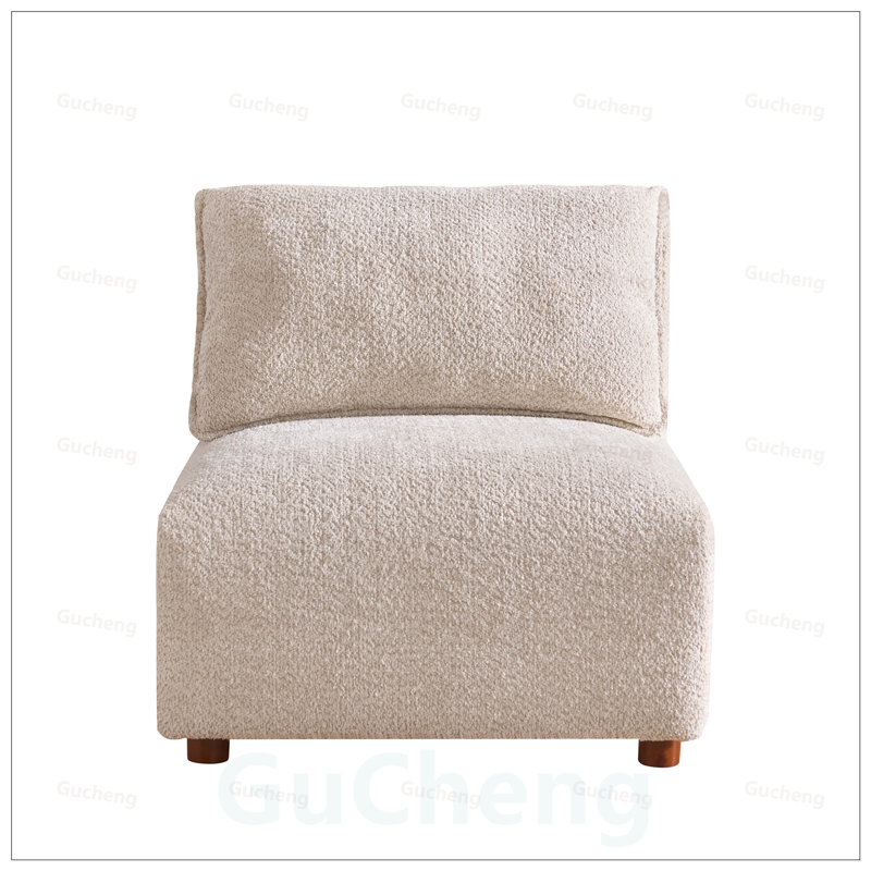 Canapé modulaire combiné en L avec repose-pieds 4 pièces 4 pièces, parfait pour le salon et la chambre à coucher