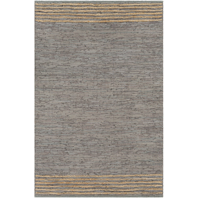 Laymoune Leather Striped Indoor Rug