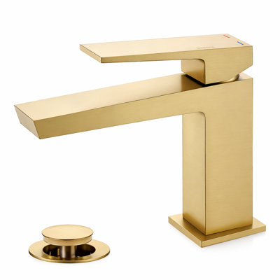 Single-handle Bathroom Faucet with Drain Assembly