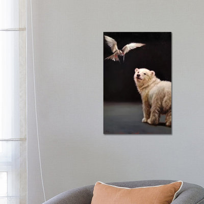 Making Friends 1 Piece Wrapped Canvas Painting