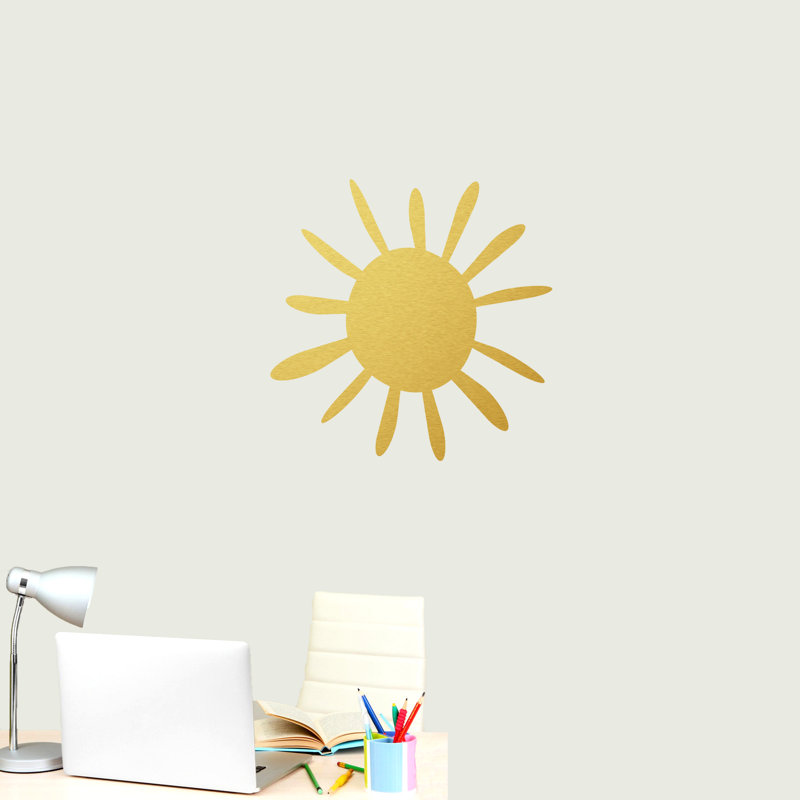 Adhésif décoratif soleil d'été, Or