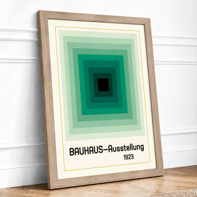 Bauhaus Abstraction Geometric - Framed Print