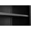 Classeur et casier de rangement avec serrures à double porte, pour la maison de bureau, acier noir, support à hauteur ajustable peu encombrante, 3 4 tablettes, deux clés de conception 35,97 po, réglage facile, largeur 31,34 po