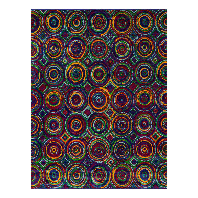 Geometric Indoor Rug, Rectangle 7'10" x 10'