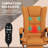Executive Massage Office Chair With 4 Vibration Heat, 3 Modes, PU Leather Swivel Chair With Adjustable Height, Reclining Back, Footrest-1009901439