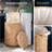 Hand-Woven Natural Water Hyacinth Wavy Laundry Hamper with Lid and Removable Liner