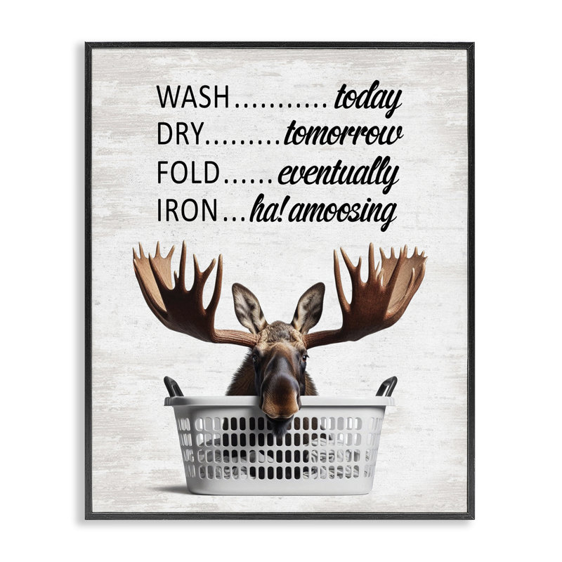 Giclée encadrée par Sassy Moose & Laundry, H 14 po x l 11 po, Giclée encadrée noir minuit