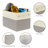 4 Pack Fabric Closet Storage Bins for Shelves, Linen Closet Organizers and Drawer Storage, Decorative Baskets for Organizing, Shelf, Clothes, Home, Office (15''x11''x9.5'')-818546018-818546023