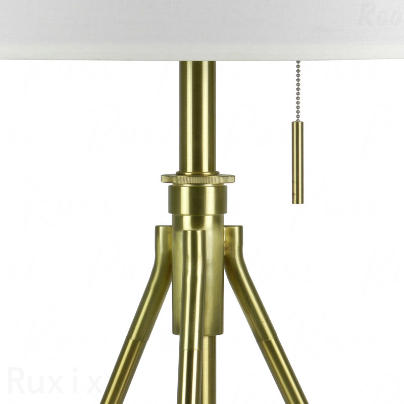 Table Lamp - Adjustable Tripod Design, Silver