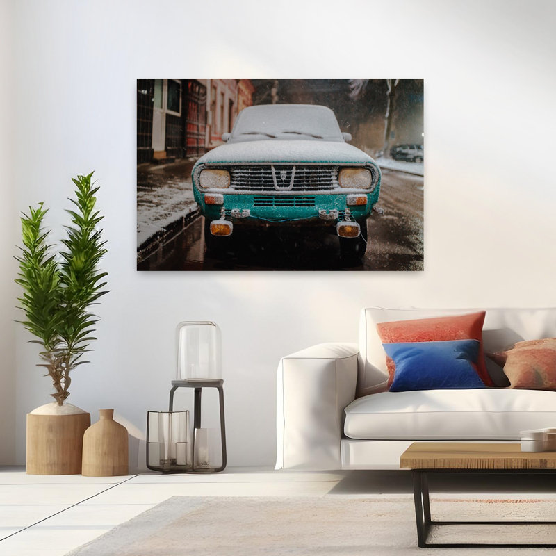 Old Car Contemporary Wall Art, 48" H x 32" W
